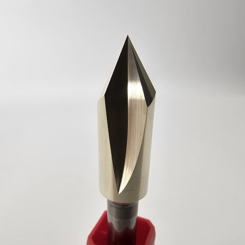 "60° GrooVee Jenny" 3/8" 60 Degree Down-Cut V-Bit for CNC Routers image 1