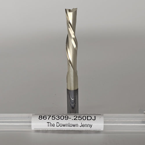 "Downtown Jenny" 1/4" Down Cut Bit for CNC Routers, 1/4" Shank image 0