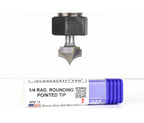 IDC WoodCraft 1/4" Radius Round Over Router Bit, 1/4" Shank (Corner/Edge Rounding) image 0