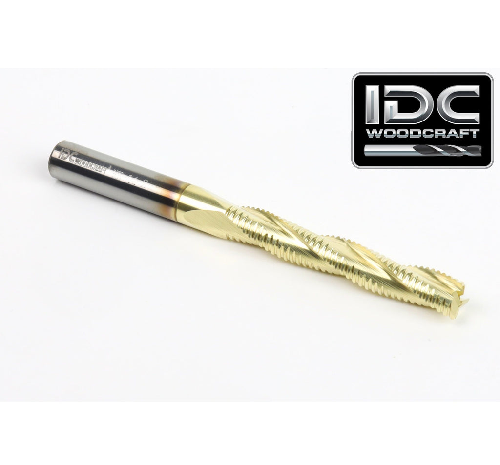 IDC WOODCRAFT - The HOG 1/4" Roughing Endmill Bit For CNC Routers, 1/4" Shank image 2