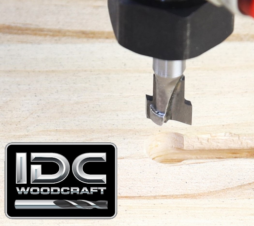 IDC 3/8" Keyhole T-Slot Router Bit for CNC Routers, 1/4" Shank image 0