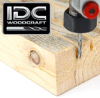 IDC WOODCRAFT - The "BADGER" 1/8 High-Speed Roughing CNC Router Bit, 1/8 Shank image 2