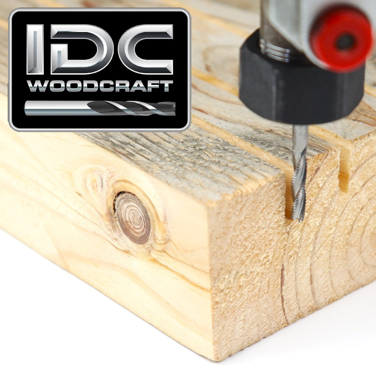 IDC WOODCRAFT - The "BADGER" 1/8 High-Speed Roughing CNC Router Bit, 1/8 Shank image 2