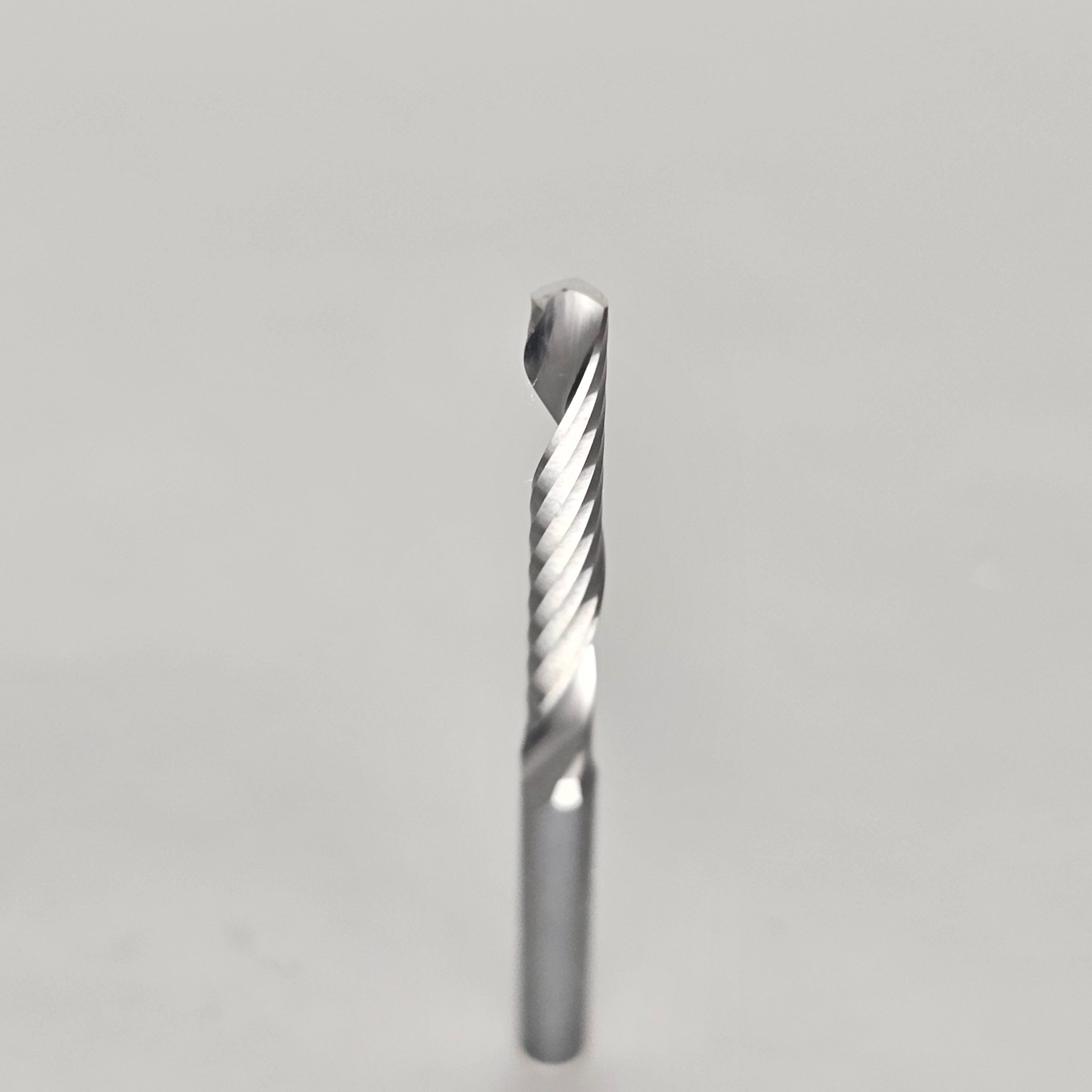 1/8" Carbide single Spiral "O" flute Upcut bit image 1