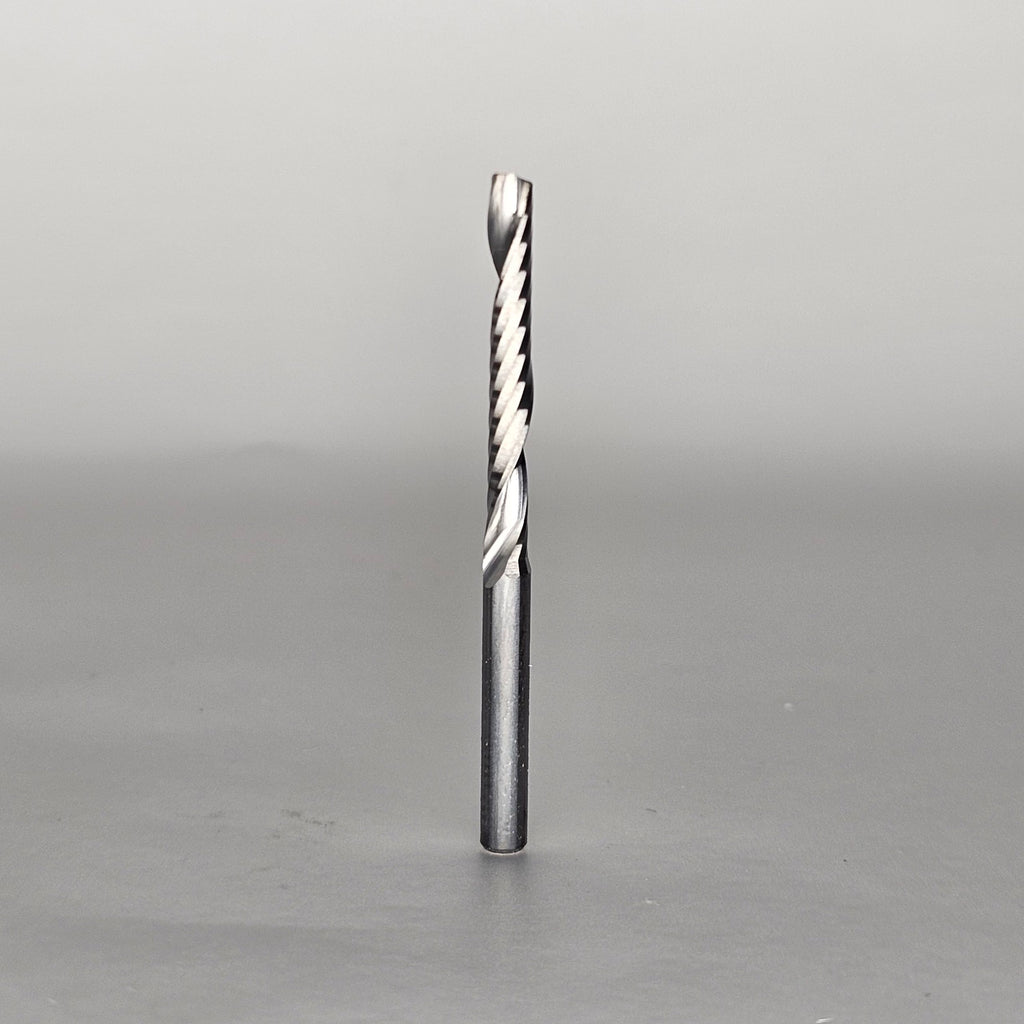 1/8" Carbide single Spiral "O" flute Upcut bit image 0