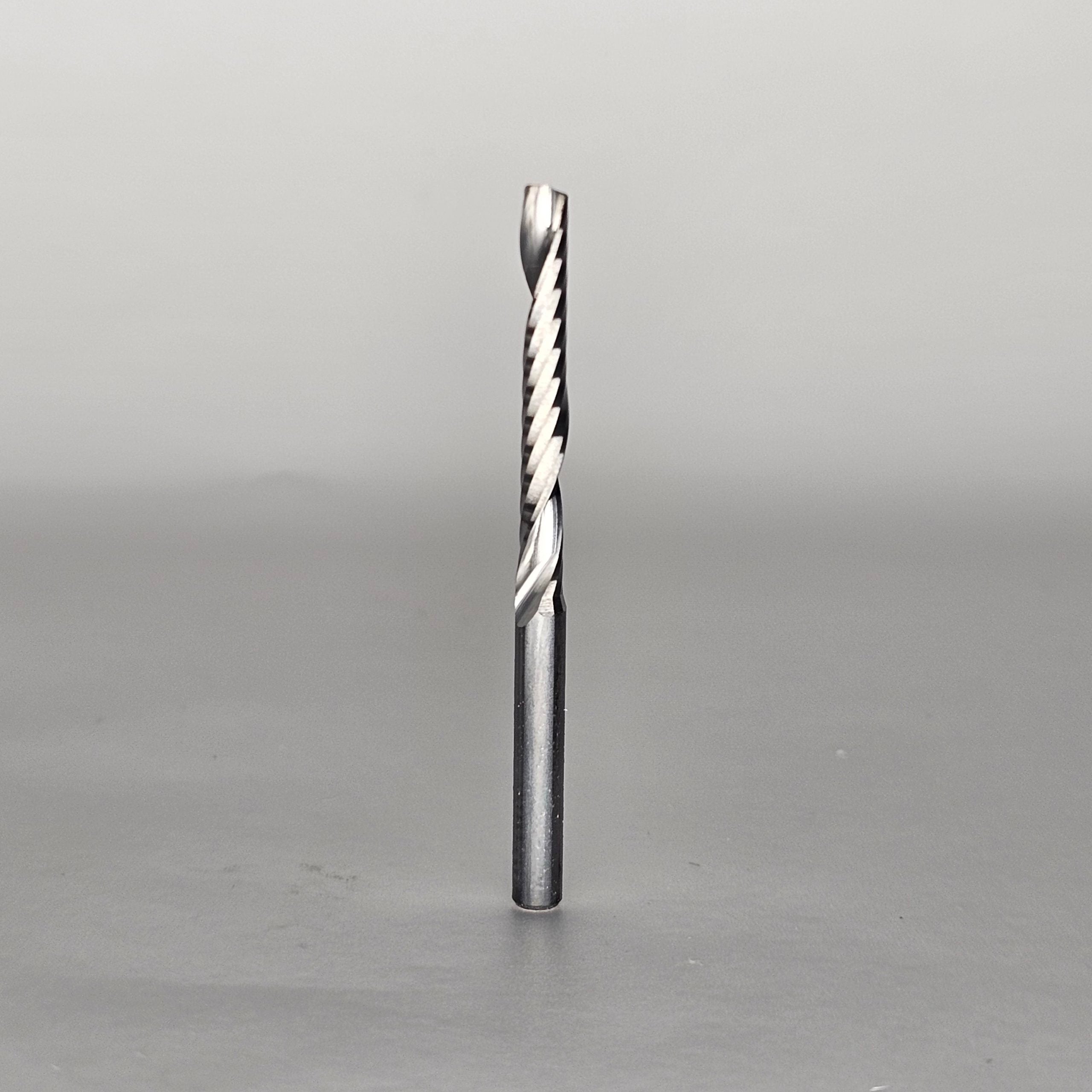 1/8" Carbide single Spiral "O" flute Upcut bit image 0