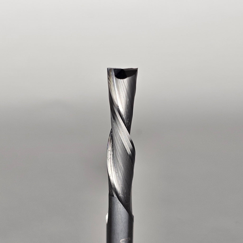 1/4" Carbide 2 flute Down-Cut Sprial Bit image 1