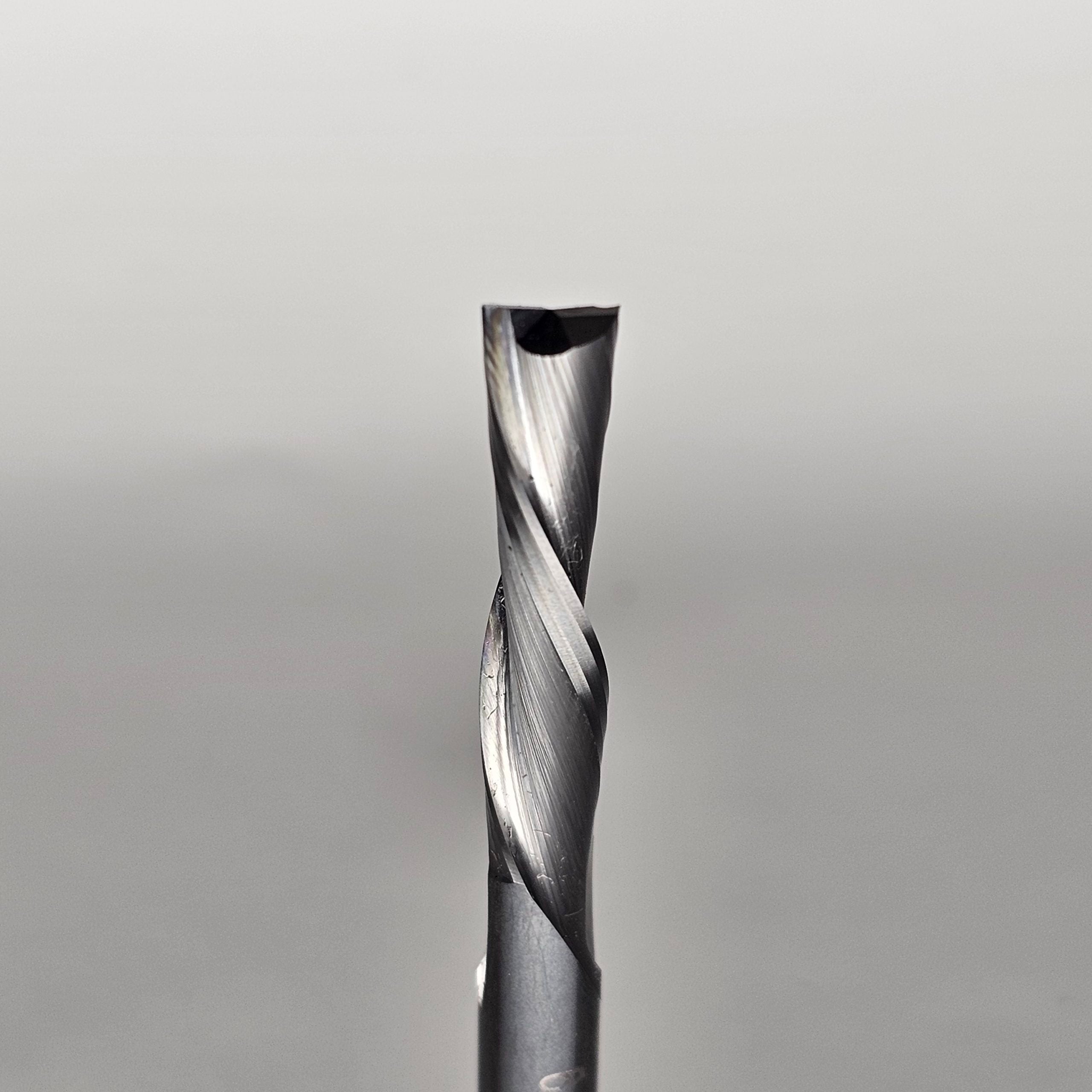 1/4" Carbide 2 flute Down-Cut Sprial Bit image 1