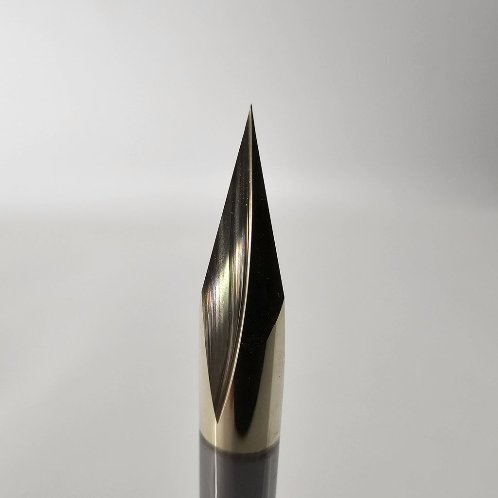"30° GrooVee Jenny" 30 Degree Down-Cut V-Bit for CNC Routers, 1/4" Shank image 1