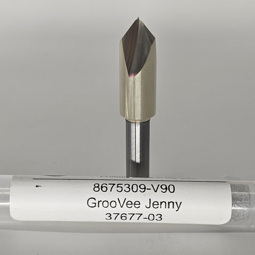 "90° GrooVee Jenny" 3/8" 90 Degree Down-Cut V-Bit for CNC Routers image 0