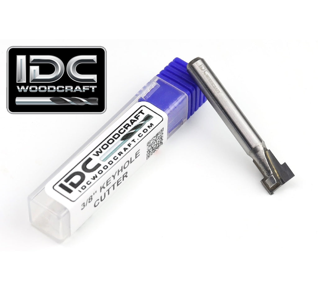 IDC 3/8" Keyhole T-Slot Router Bit for CNC Routers, 1/4" Shank image 2