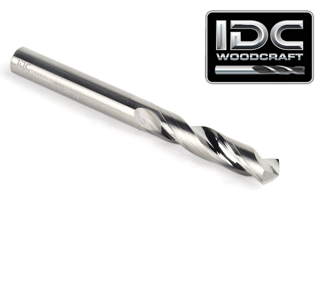 IDC WoodCraft Extreme-Performance 1/4" Drill Bit for CNC Routers, 1/4" Shank image 1