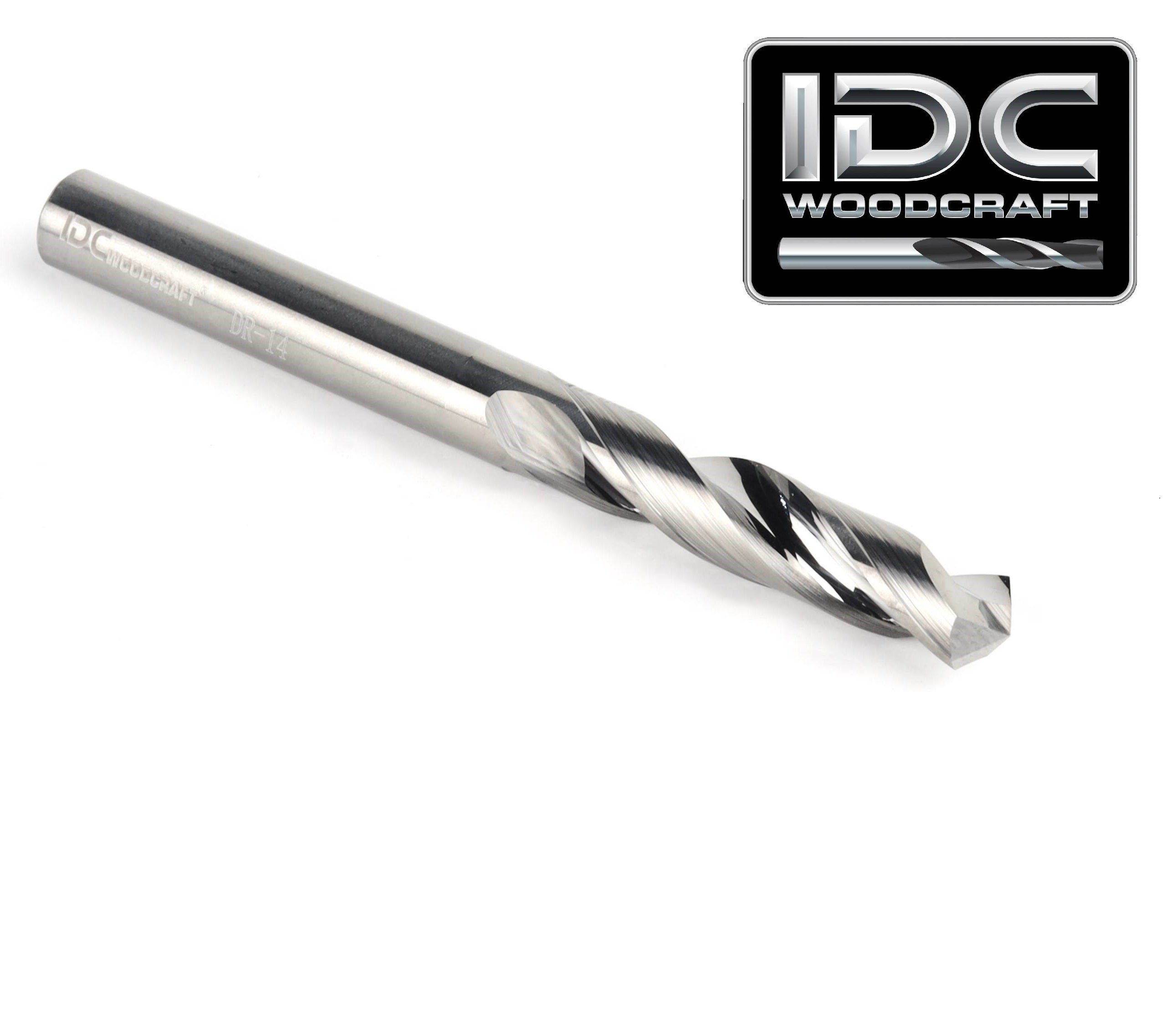 IDC WoodCraft Extreme-Performance 1/4" Drill Bit for CNC Routers, 1/4" Shank image 1
