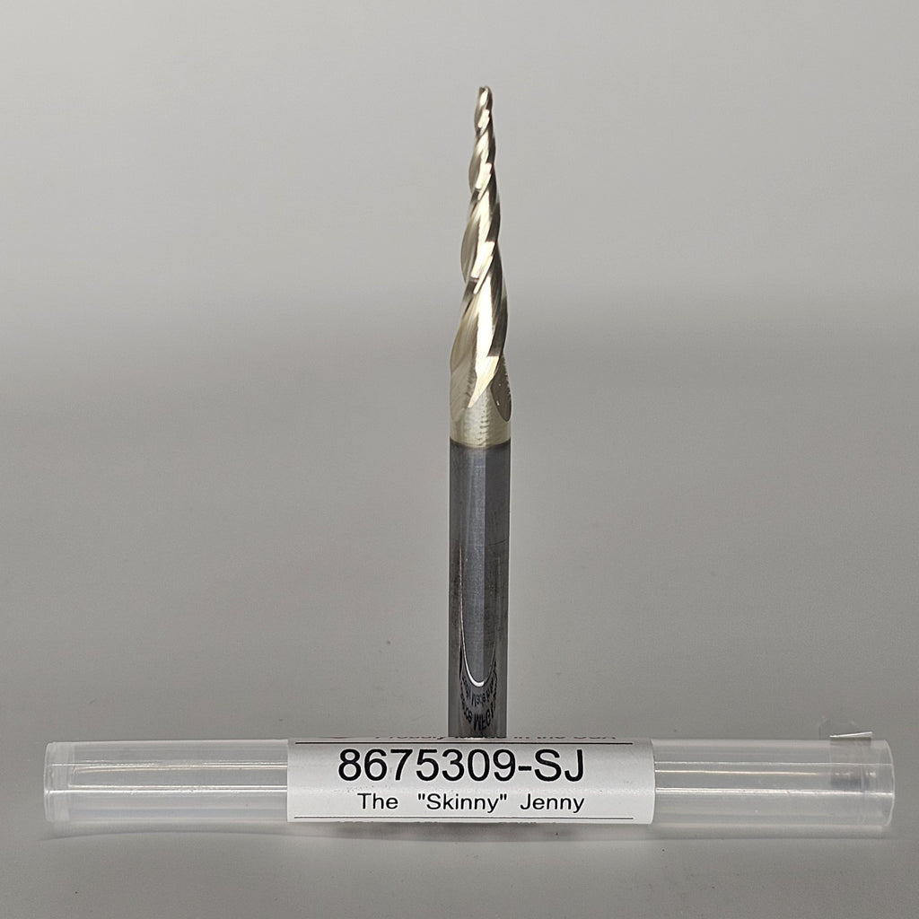 "The Skinny Jenny" 1/16" Taper Ball Nose Endmill for CNC Routers, 1/4" Shank image 0