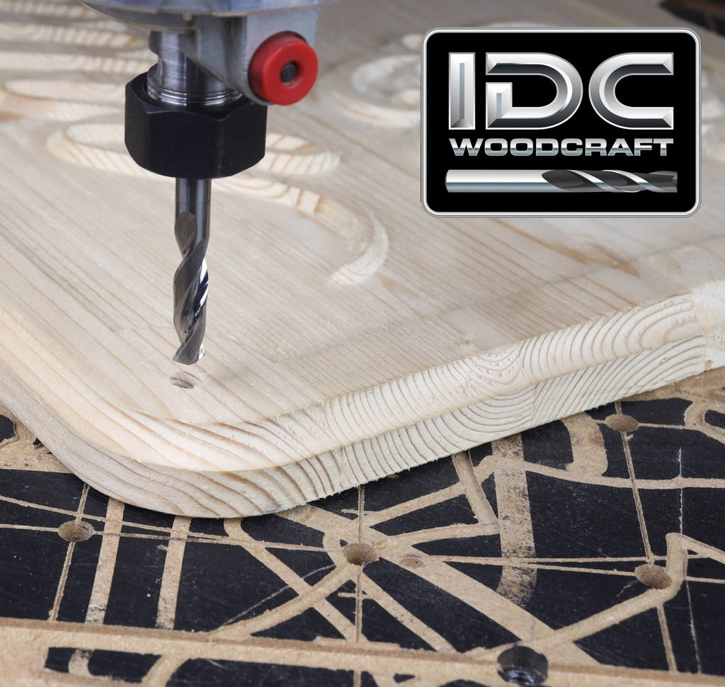 IDC WoodCraft Extreme-Performance 1/4" Drill Bit for CNC Routers, 1/4" Shank image 2