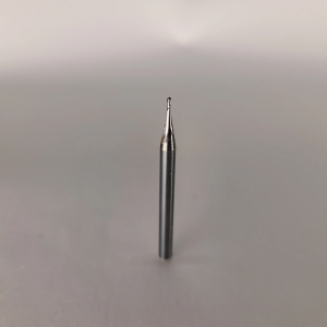 1/8" Ball Nose CNC router bit with ultra-fine tapered tip, designed for precision machining and detailing in woodcraft projects.