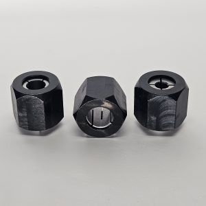 Set includes 1/4" - 3/8" - 1/2" Collets
